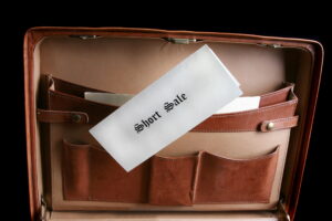 briefcase with short sale envelope